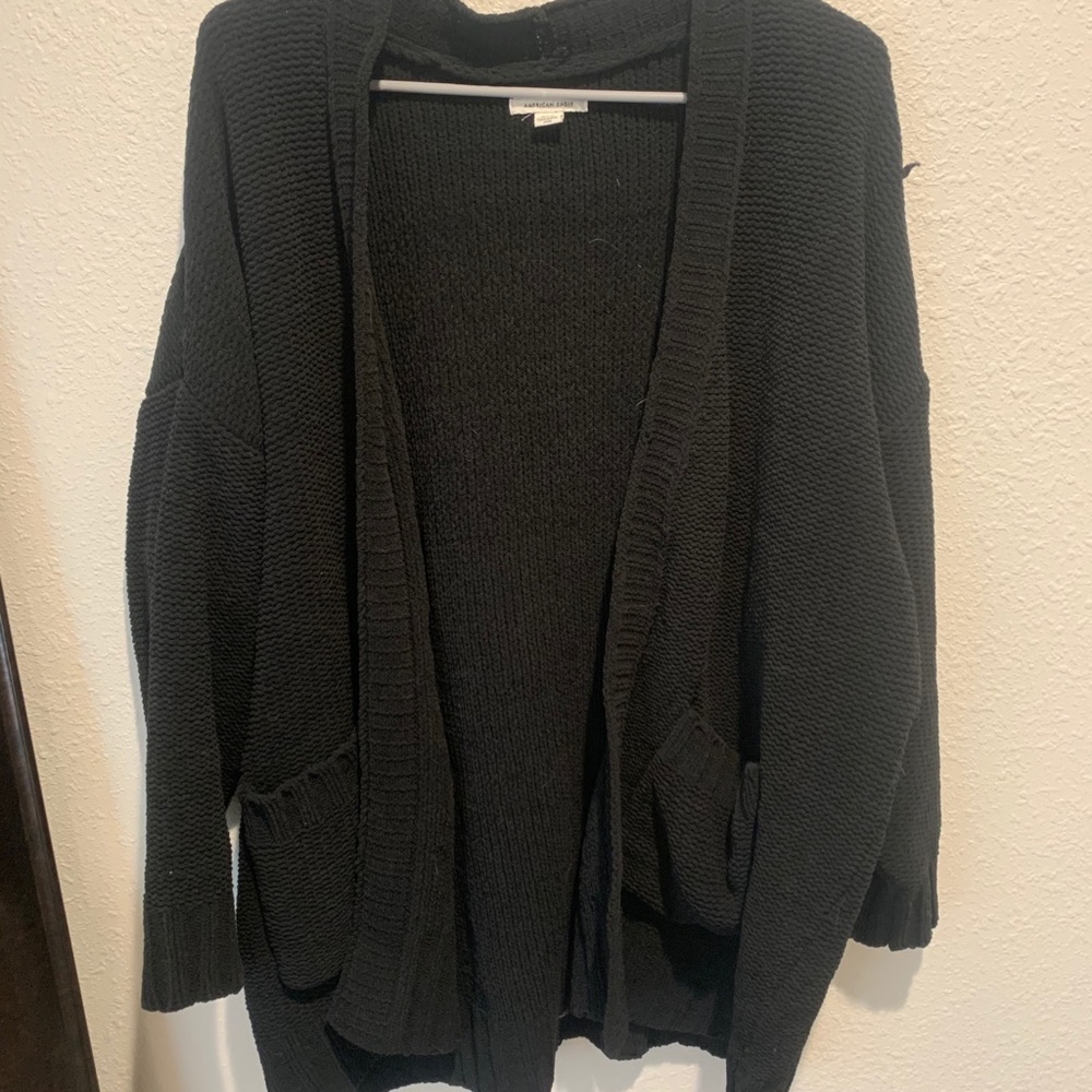 Black knitted American Eagle cardigan